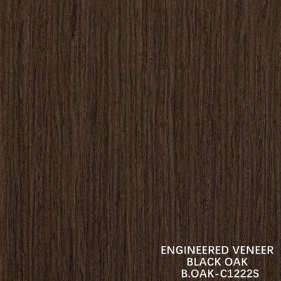 Fantasie-Architektur Holz Veneer Schwarze Eiche Gerade Korn-Schnitt Splicing 1220mm