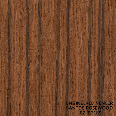 Ingenieur Santos Rosewood Holz Veneer Standard Größe 2500*640mm Grade A Für Für Innenausstattung Gesicht China Makes