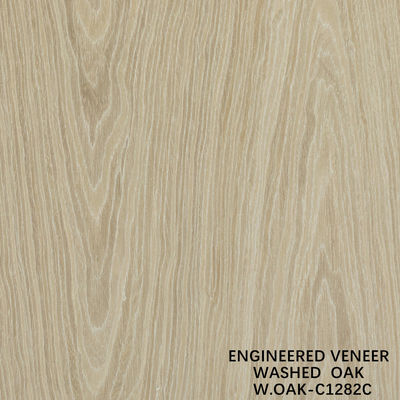 Technisch gefertigtes Holzfurnier Spezial Washed Oak Platte Gerade Maserung 2500-3200mm Vliesrücken Für Türblatt W.OAK-1282S / 1282C / 1327S