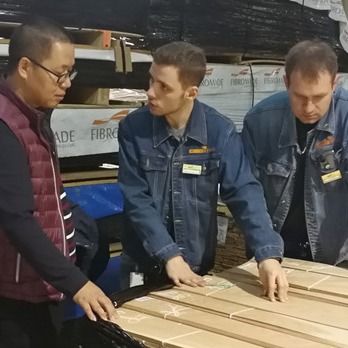 Grau gefärbtes, technisches Holzfurnier 3100mm für Türverkleidungen GW-X0133