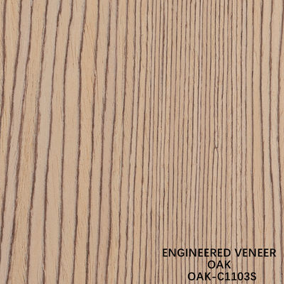 American Oak Engineered Wood Veneer Quarter Slice Cut 0,5 mm Dicke für Tür und Schrank