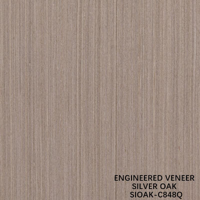 Slice Cut rekonstituierte Silber Eichenholz Veneer Länge 2500-3100mm kann für Wandbedeckung angepasst werden