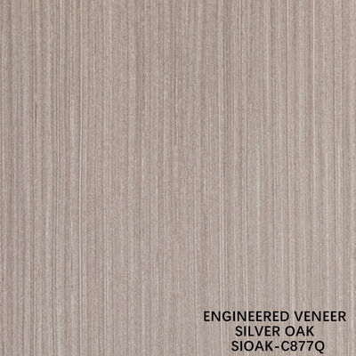 Slice Cut rekonstituierte Silber Eichenholz Veneer Länge 2500-3100mm kann für Wandbedeckung angepasst werden