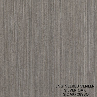 Slice Cut rekonstituierte Silber Eichenholz Veneer Länge 2500-3100mm kann für Wandbedeckung angepasst werden