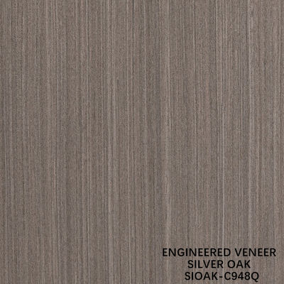Slice Cut rekonstituierte Silber Eichenholz Veneer Länge 2500-3100mm kann für Wandbedeckung angepasst werden
