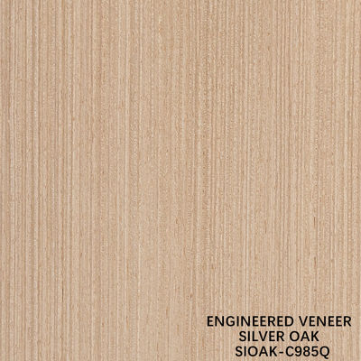 Slice Cut rekonstituierte Silber Eichenholz Veneer Länge 2500-3100mm kann für Wandbedeckung angepasst werden