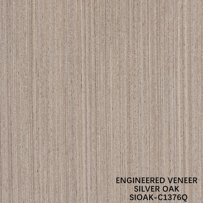 Verarbeitete Holz Veneer Viertel Schnitt von Silber Eichenblatt Dicke 0,4 mm für für Schranken