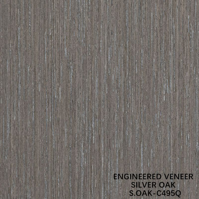 Edelfurnier aus technischem Holz in Silber-Eiche, quergeschnitten, für Tür- und Schrankfronten, verlängerte Größe 3100 mm SOAK-197S/495Q/1326S/1579S/1640S