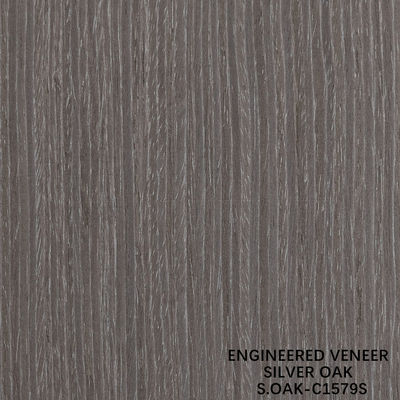 Hochwertiges Holzfurnier aus Silber Eiche Viertelschnitt für Tür und Schrank Gesichtsverlängerung Größe 3100mm