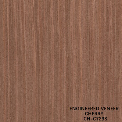 Kirschholz Veneer Fancy Panels Gerades Korn 0,18-0,6 mm Dicke für Hoteldekoration angepasst