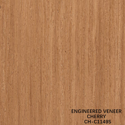 Kirschholz Veneer Fancy Panels Gerades Korn 0,18-0,6 mm Dicke für Hoteldekoration angepasst