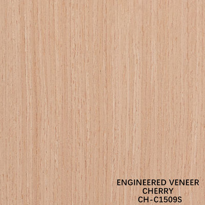 Kirschholz Veneer Fancy Panels Gerades Korn 0,18-0,6 mm Dicke für Hoteldekoration angepasst