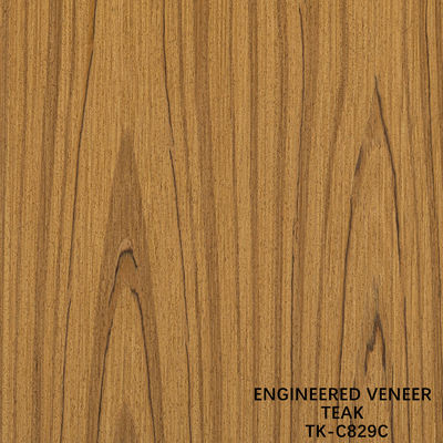 Technische Teakholz Veneer-Blatt Gesichts Fancy Panel Krone Korn 0,55 mm Dicke für Schrank
