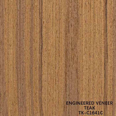 Technische Teakholz Veneer-Blatt Gesichts Fancy Panel Krone Korn 0,55 mm Dicke für Schrank