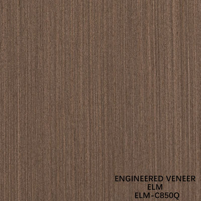 0.5mm Verarbeitete Elmholz Veneer-Blatt für schicke Platten 2500-3100mm Verlängerte Viertelschnitt Farbe braun