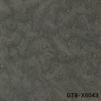 Simulation Holz Veneer Of Grey Tree Burl GTB-X6043 Verlängerte Größe 2850mm Fleeced Back Für Hotel Wandplatte
