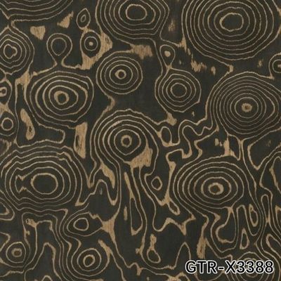 Rekonstituierte Holzfurniere 2500*640mm Schnitt von Holz Burl für Innen Türen können Kundenprobe X2043/X2082/X2833/X8008/X3388 kopieren