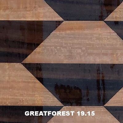 Künstlerisches Parkett-Holzfurnier Geometrische Ästhetik Beliebte Geometrische Figuren 0,50 mm Dicke Für Holztüren