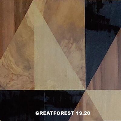 Künstlerisches Parkett Holzfurnier Symmetrische Collage Geometrisches Muster Reich an Farbe Holzmalerei 0,55 mm