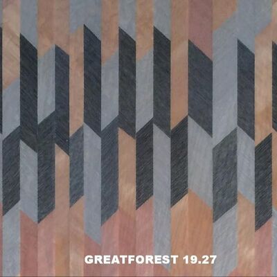 Künstlerisches Parkett Holzfurnier Symmetrische Collage Geometrisches Muster Reich an Farbe Holzmalerei 0,55 mm