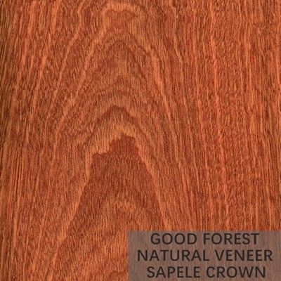 Natürliches Sapele-Furnierholz stellte hölzernes Korn-Furnier-Blatt für Dekoration dar