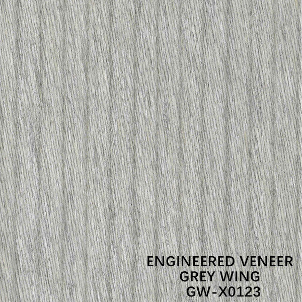 ISO-Dekoration 3100mm führte Furnierholz ungewöhnliches Wing Exotic Grain Grey Color aus