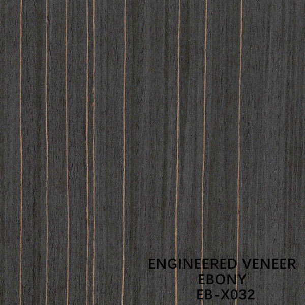 Dekorativer Ebony Engineered Wood Veneer X032 2500x640MM für fantastische Sperrholz ISO