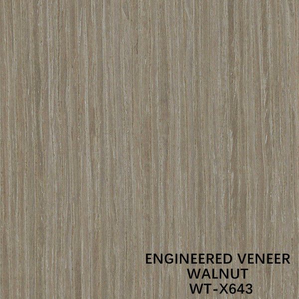 Dekoration führte gerades Korn-Licht-Farbe-ISO des schwarze Walnuss-Furnierholz-X643 aus