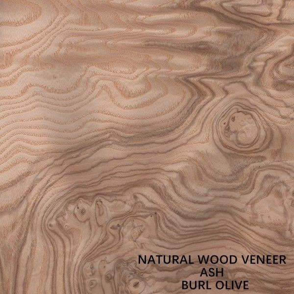 Ungewöhnliche natürliche weiße Asche Holz Veneer Burl Oliven AA Grade für Wanddecken Dicke 0,5 mm
