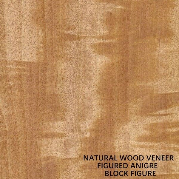 Naturholz-Furnier-Blattblock-Zahl Korn-einheitliche Farbe 0.5mm Anegre Afrika