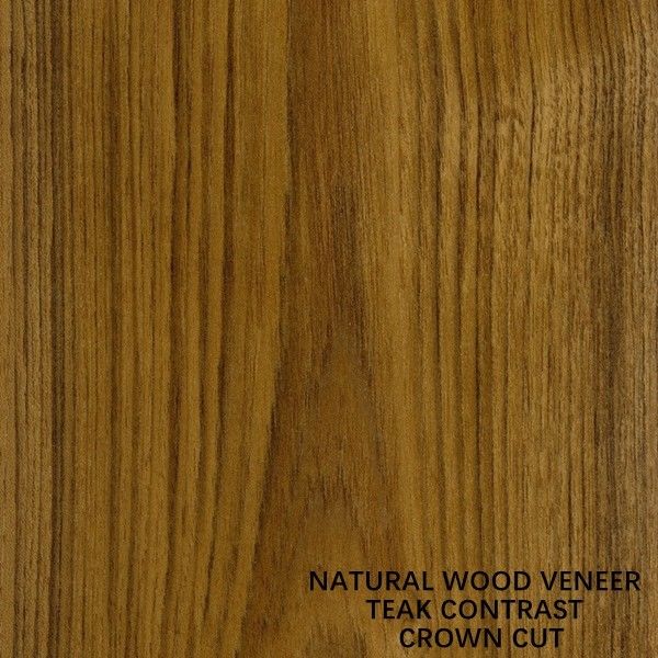 Kabinett/Tür kontrastieren schwarze Linie Kronen-Korn-natürliches Teakholz-Furnierholz 0.15-0.55mm