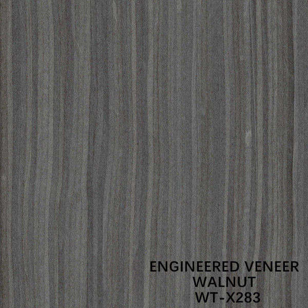 Künstliches Walnussholzfurnier, graue Farbe, gerade Maserung, 2500–3050 mm Länge