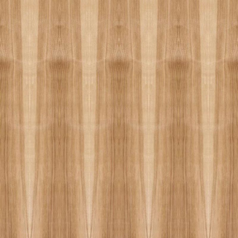 Gegenübergestelltes natürliches Hickory-Furnierholz-spezielles zweifarbiges gerades Korn 2440/2745mm