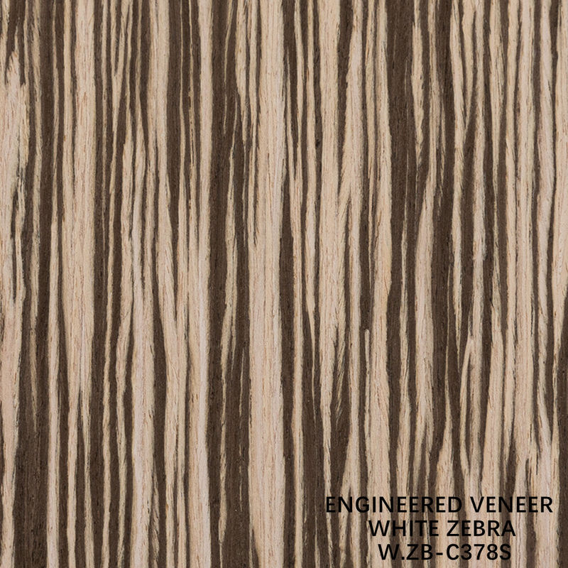 2500mm Maschinenholz Veneer Weiß Zebra Geradkorn Zb-378s für schicke Sperrholz