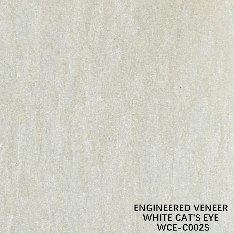 Aufbereitete Verbundholzplatten Veneer Burl And Root Weißes Katzen-Auge 002S 0,15 mm