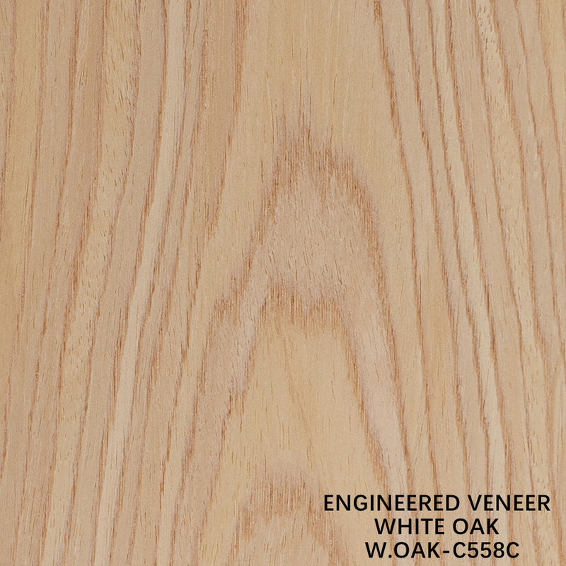 Weiße Eiche aus Holz, Flachschnitt, Veneer, Kronenkorn 558C für Hoteldekoration