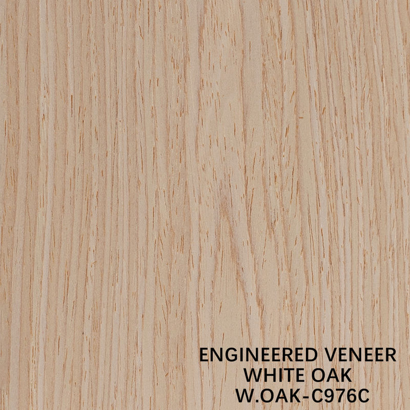 Wiederhergestelltes dekoratives Holz Veneer Weiße Eiche 976C Kronenkorn 0,15-0,55 mm