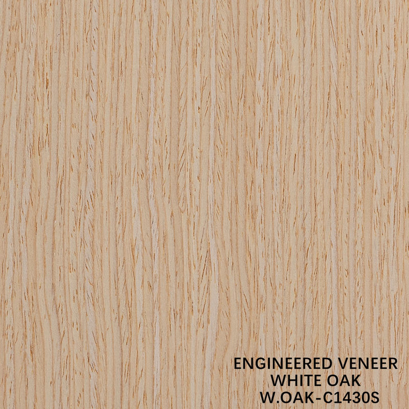Straight Grain Holz Veneer Weiße Eiche 1430S für Tür 0,15-0,6 mm