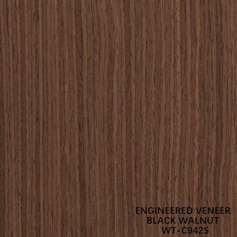Technische Walnussholz Veneer Viertelschnitt vertikaler Korn WT-C942S / 943S / 983S / 992S Für Innentüren