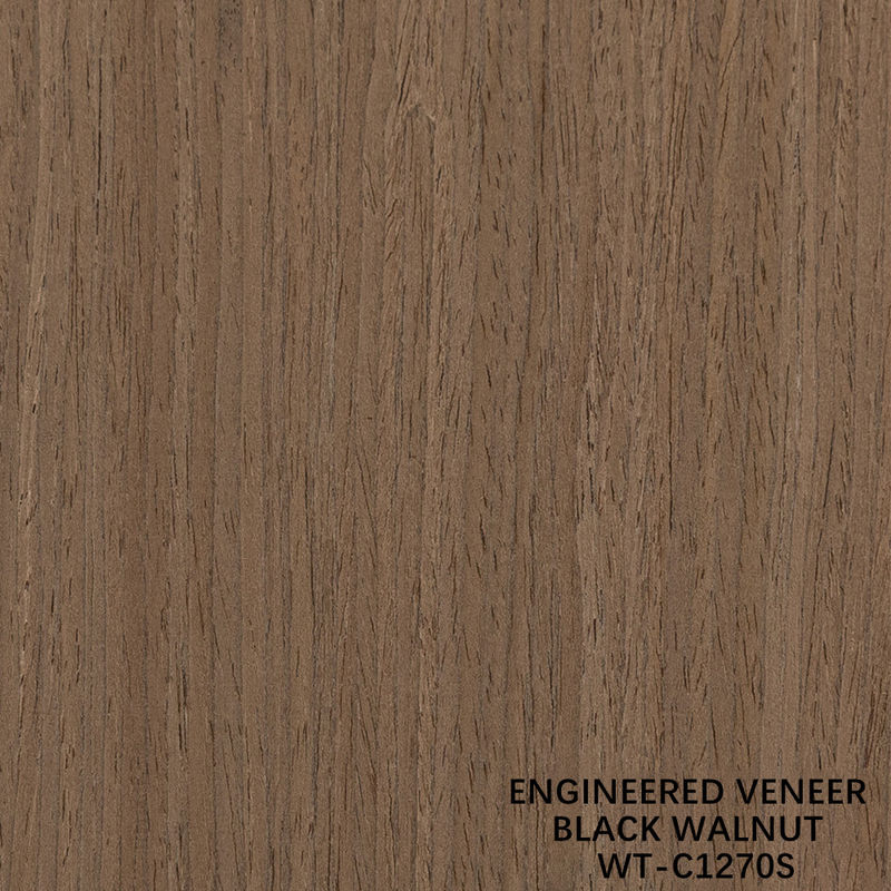 Rekonstituierte amerikanische Walnussholz Veneer 0,15-0,60 mm kundenspezifischer Service Viertel Schnitt Feine Linie für Dekoration