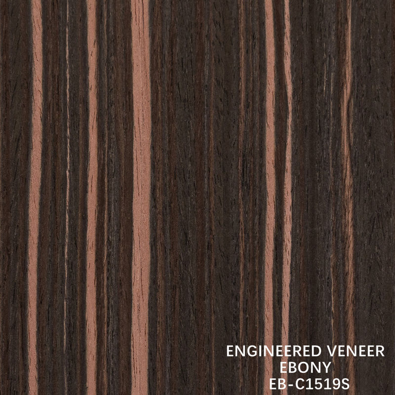 Künstliche Ebenholz Veneer vertikales Korn Rot Farbe 2200-3100mm Länge für Hoteldekoration