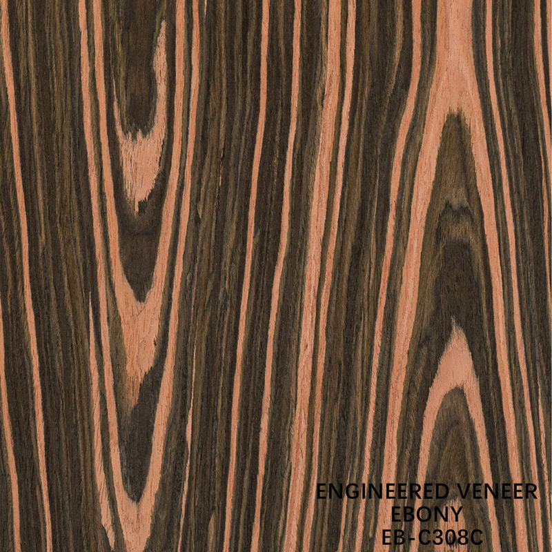 Wiederhergestelltes Holz-Fenirier-Kronenschnitt-Ebenholz 0,15-0,60 mm Dicke für den Innenraum des Autos