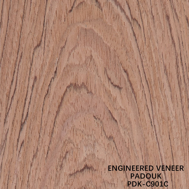 Wiedergefertigte Holz Veneer Rose Holz Krone Schnitt Rot Farbe Länge 2200-3100mm Für Für Innen Türen China Factory