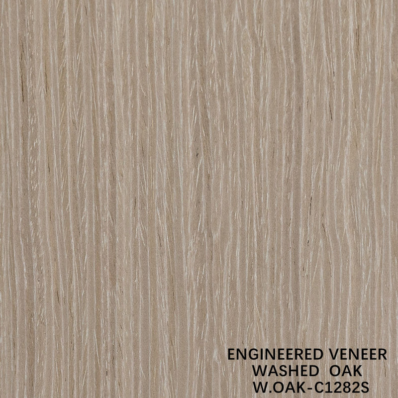 Technisch gefertigtes Holzfurnier Spezial Washed Oak Platte Gerade Maserung 2500-3200mm Vliesrücken Für Türblatt W.OAK-1282S / 1282C / 1327S