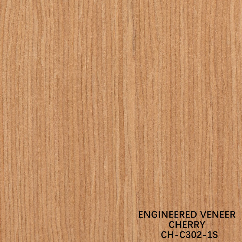 Kirschholz Veneer Fancy Panels Gerades Korn 0,18-0,6 mm Dicke für Hoteldekoration angepasst