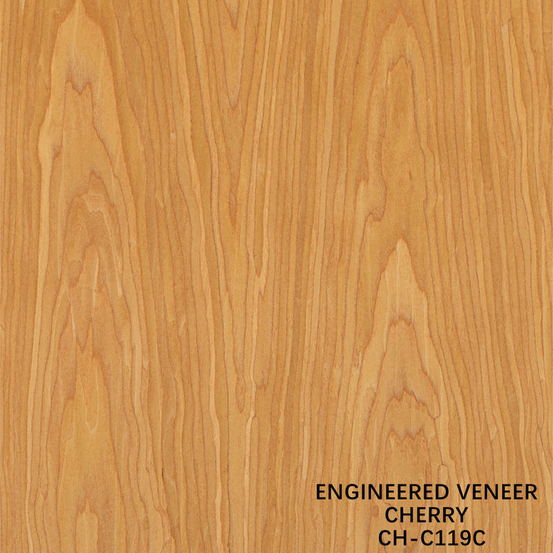 Ev Holz Veneer Of Fancy Crown Grain American Cherry 2850mm Länge für Innenräume China Hersteller