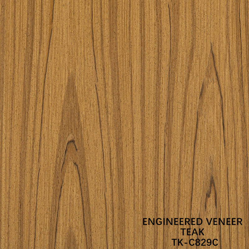 Technische Teakholz Veneer-Blatt Gesichts Fancy Panel Krone Korn 0,55 mm Dicke für Schrank