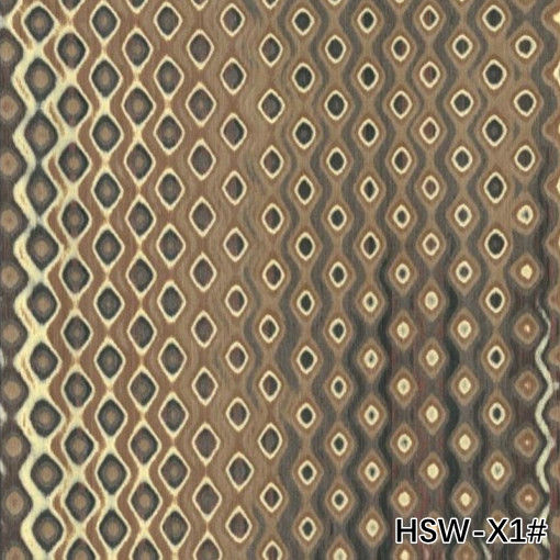 High-End rekonstituiertes Holz Veneer Holles Quadrat Holz HSW-X1# Unregelmäßige Textur 3100mm Für Hoteldekoration Fabrik