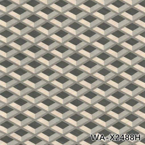 High-End Custom Engineered Holz Veneer Gitter Textur Verlängerte Größe Für Hoteldekoration
