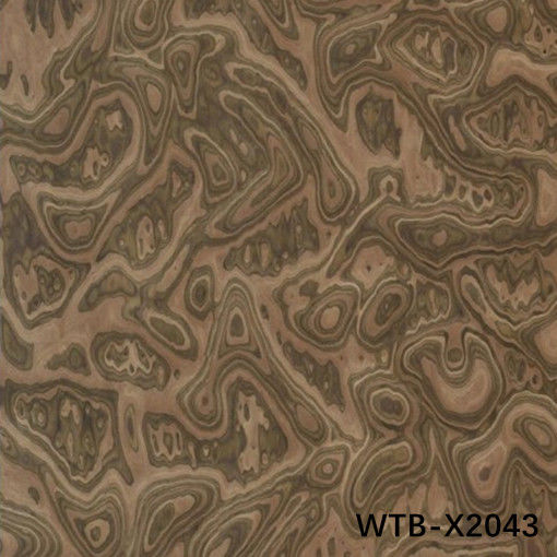 Wiederhergestellte schwarze Walnussburl Holz Veneer WTB-X2043 0,15-0,55 mm für Innenarchitektur